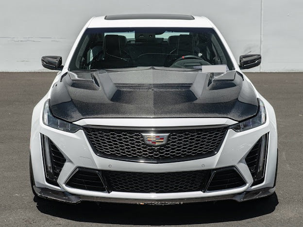 2020-Up Cadillac CT5 / CT5-V / CT5-V BLACKWING| SDP Performance Style CARBON FIBER Front Vented Hood